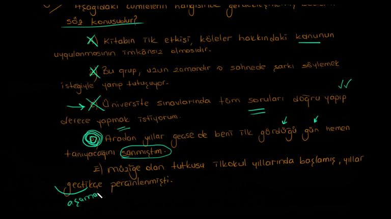 Cümlede Anlam Kavramlar Bölüm 3