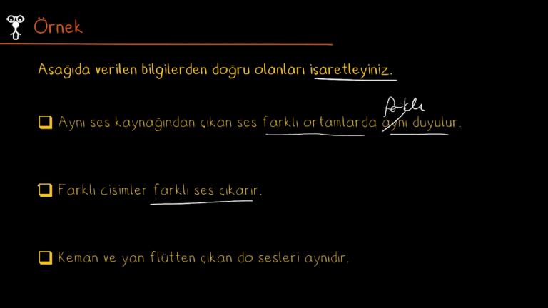 Sesin Farklı Ortamlarda Farklı Duyulması