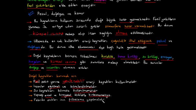 Kaynaklarımızı Doğru Kullanıyorum