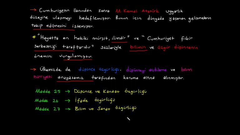 Özgür Düşünce ve Bilim