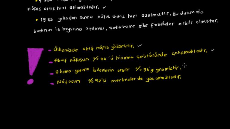 Türkiye'de Nüfusun Tarihsel Değişimi
