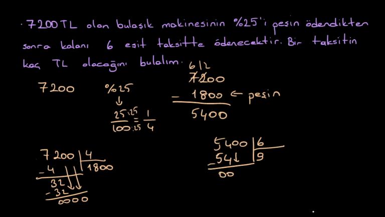 Bir Çokluğun Yüzdesini Bulma