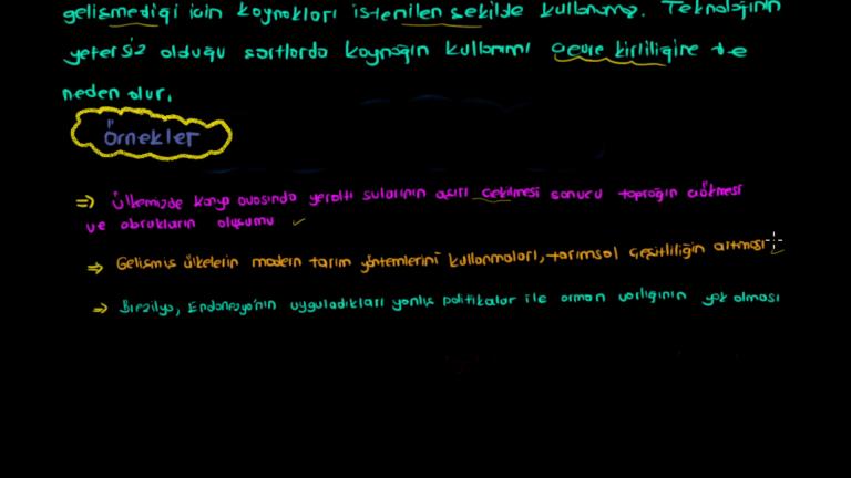 Doğal Ortamda İnsan Etkileri