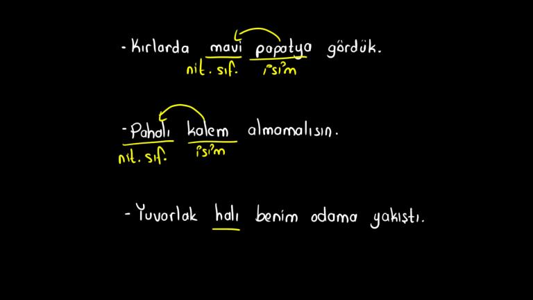 Niteleme Sıfatları