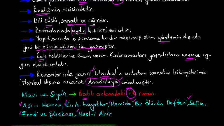 Servetifünun Romanının Özellikleri, Halit Ziya Uşaklıgil
