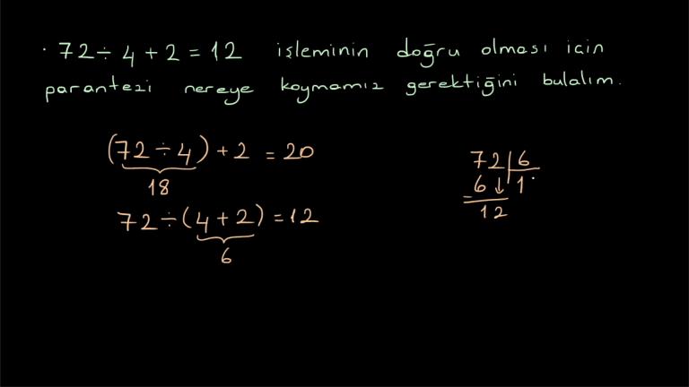 Parantezli İşlem