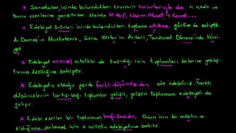 Edebiyat ve Toplum İlişkisi