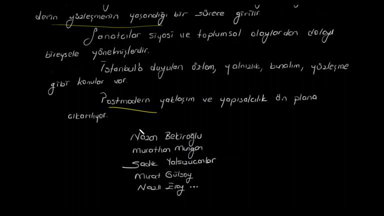 1960 Sonrası Türk Edebiyatında Hikâye