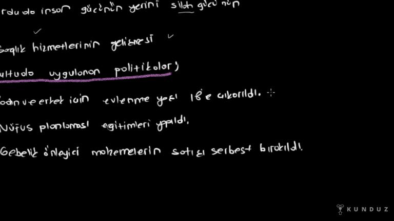 Türkiye'de Nüfus Politikaları ve Bu Politikaların Etkileri