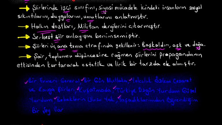 1960 Sonrası Toplumcu Eğilimleri Yansıtan Şiir Özellikleri