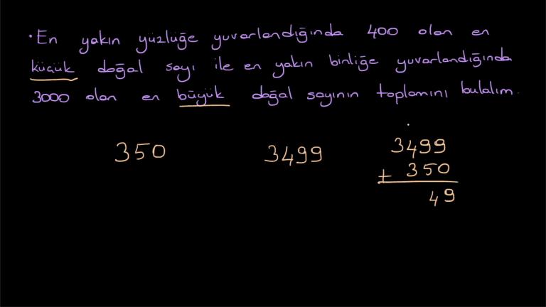 Toplama ve Çıkarma İşleminde Tahmin