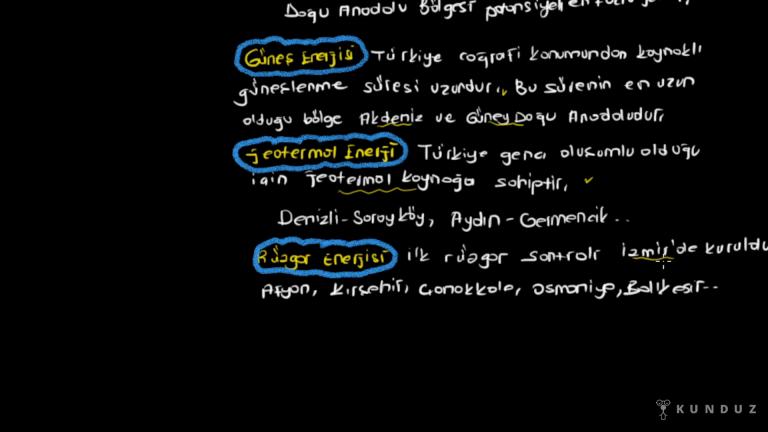Türkiye'de Enerji Kaynakları