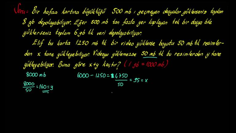 Sayı Problemleri Yeni Nesil Sorular Bölüm 1