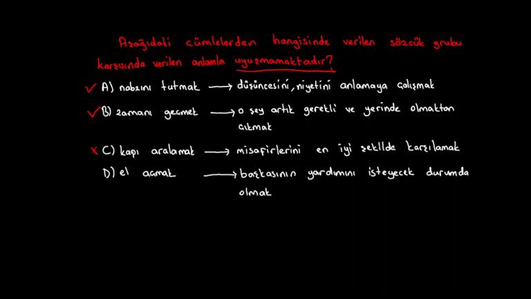 Söz Gruplarında Anlam