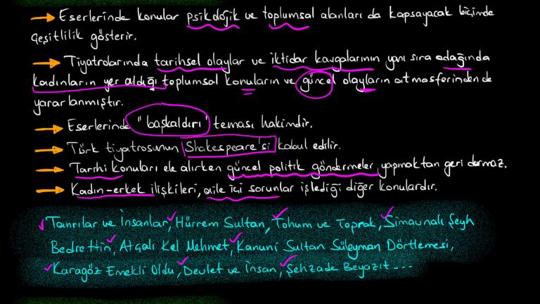 1950-1980 Arası Tiyatronun Temsilcileri (Haldun Taner, Muhsin Ertuğrul)