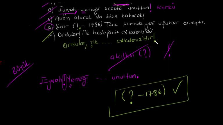 Üç Nokta - Ünlem