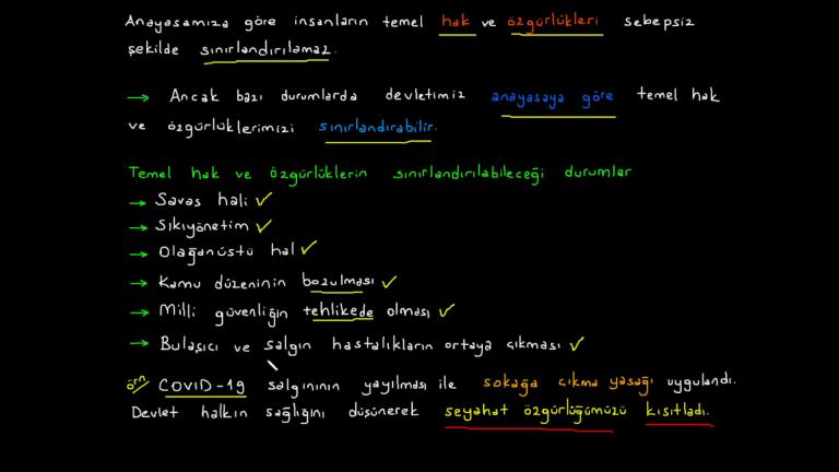 Temel Haklarımız ve Özgürlüklerimiz