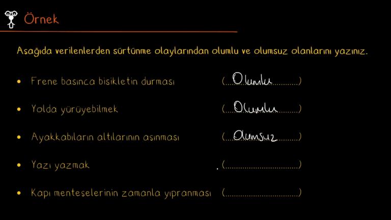 Sürtünme Kuvveti