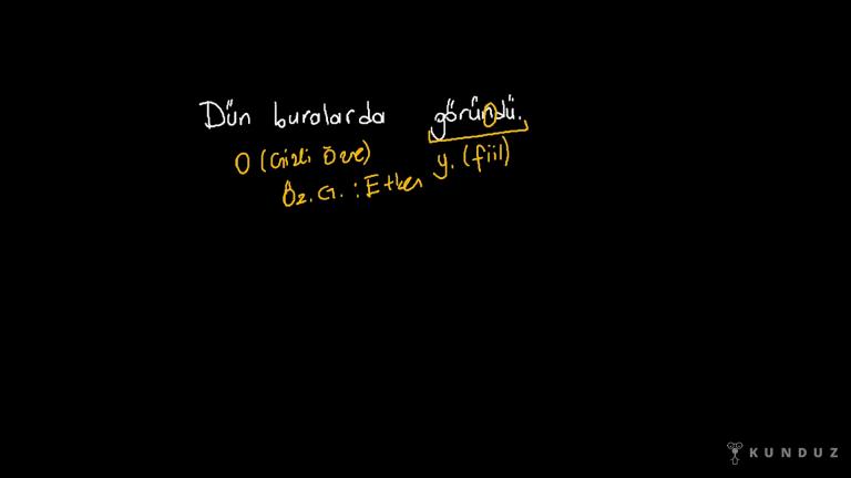 Öznesine Göre Edilgen Fiil