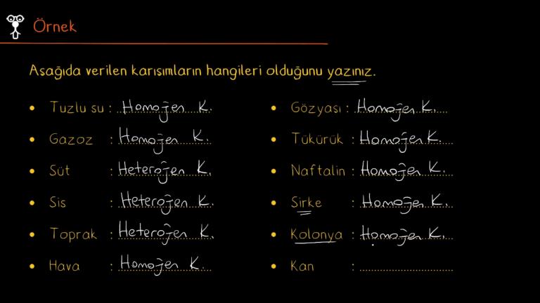 Karışımlar