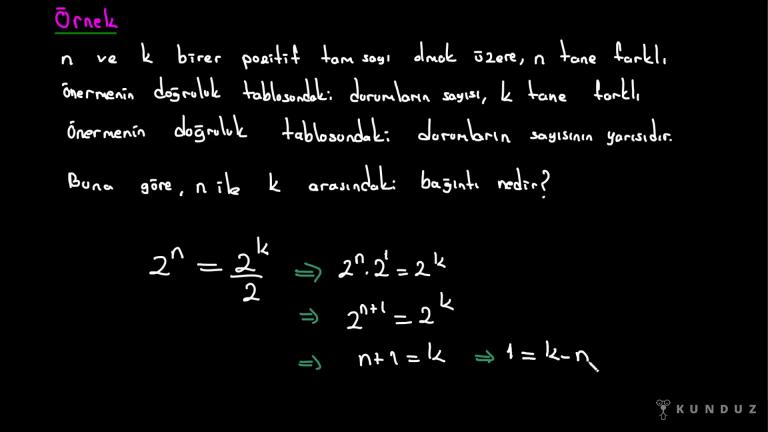 Önermeler Örnek Sorular