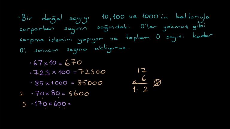 Çarpma İşlemi