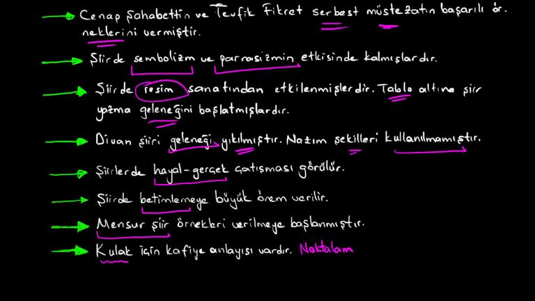 Servetifünun Şiirinin Özellikleri