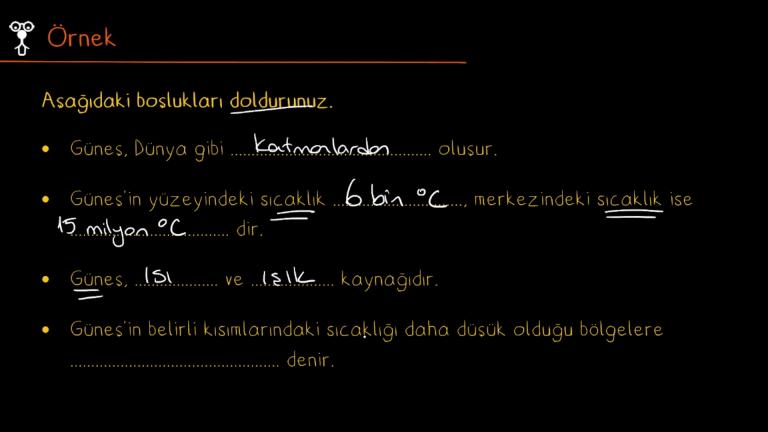 Güneş’in Yapısı ve Özellikleri