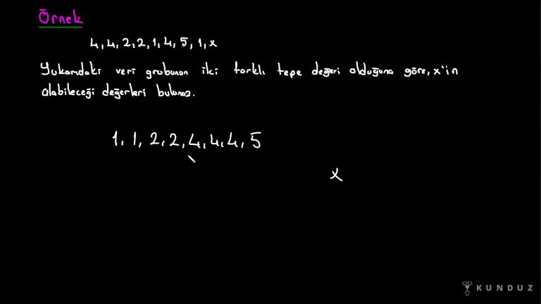 Merkezi Eğilim Ölçüleri Örnek Sorular