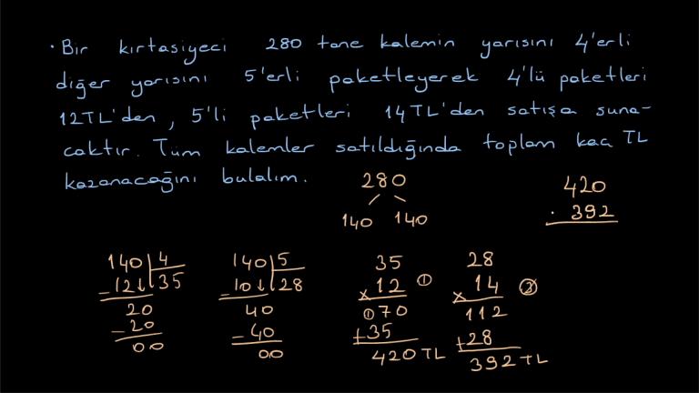 Dört İşlem Problemleri