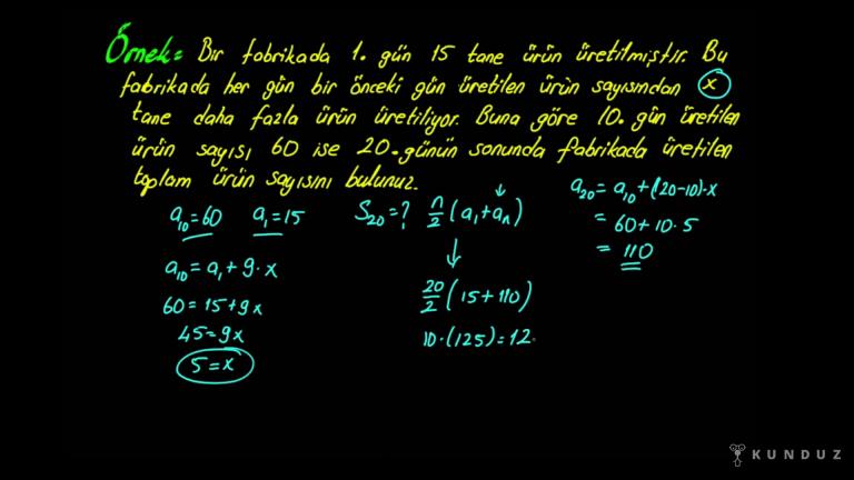 Geometrik Dizi Örnek Sorular
