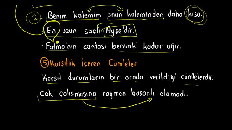 Cümleler Arası Anlam İlişkisi