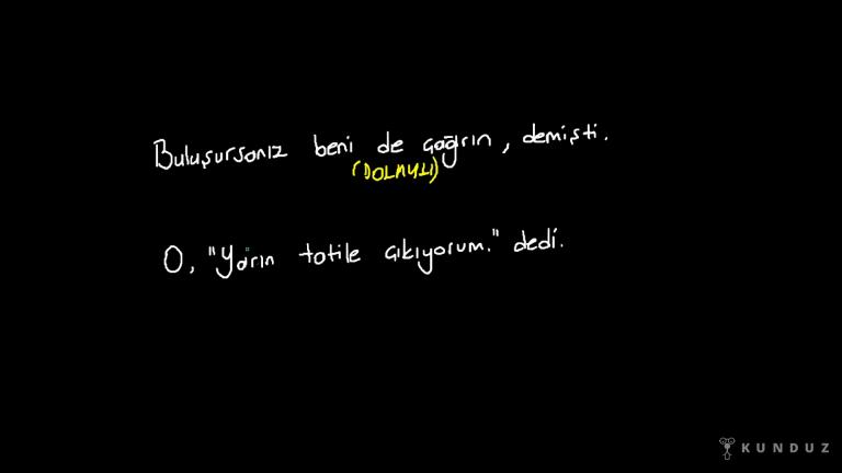 Doğrudan ve Dolaylı Anlatım