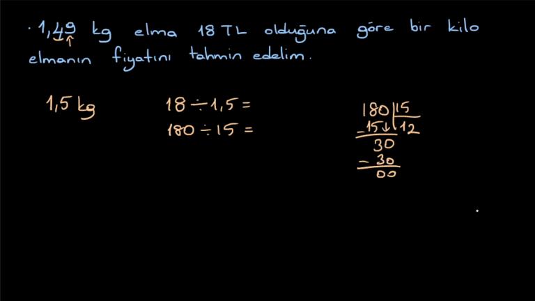 Ondalık İşlemlerin Sonucunun Tahmini