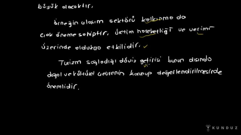 Hizmet Sektörünün Ekonomideki Yeri