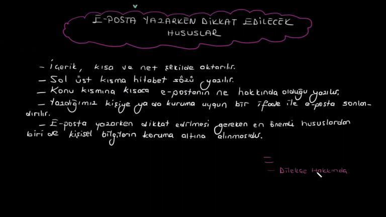 E-posta ve Özellikleri