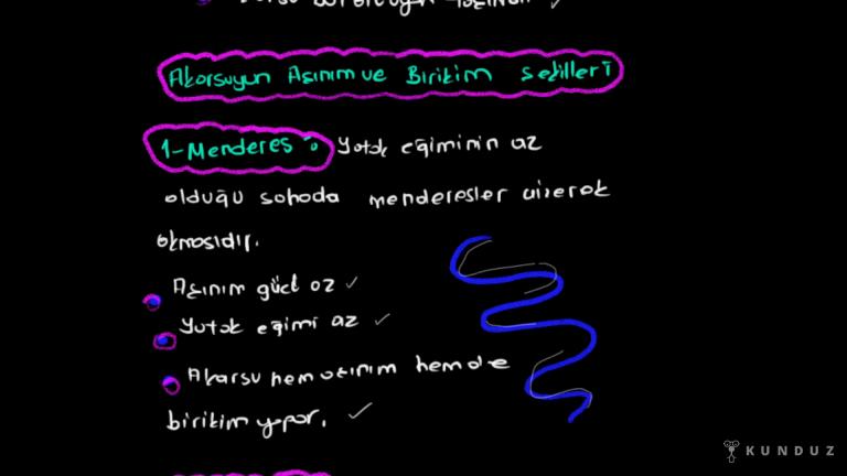 Akarsu Birikim Şekilleri
