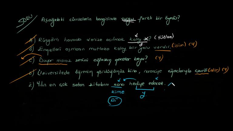 Cümlede Vurgu