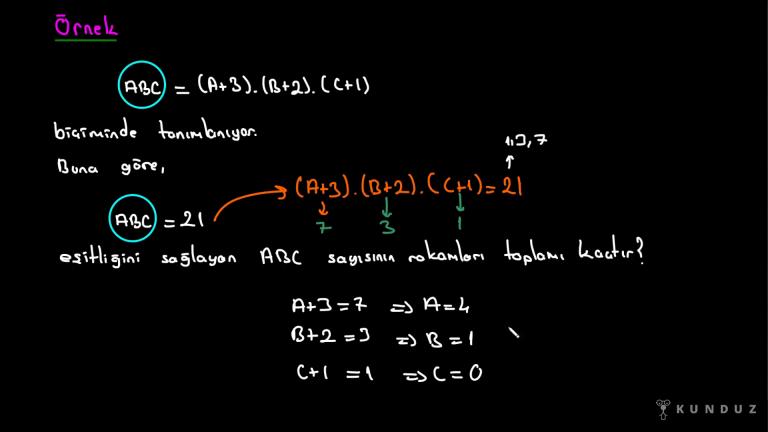 Sayı Basamakları Örnek Sorular