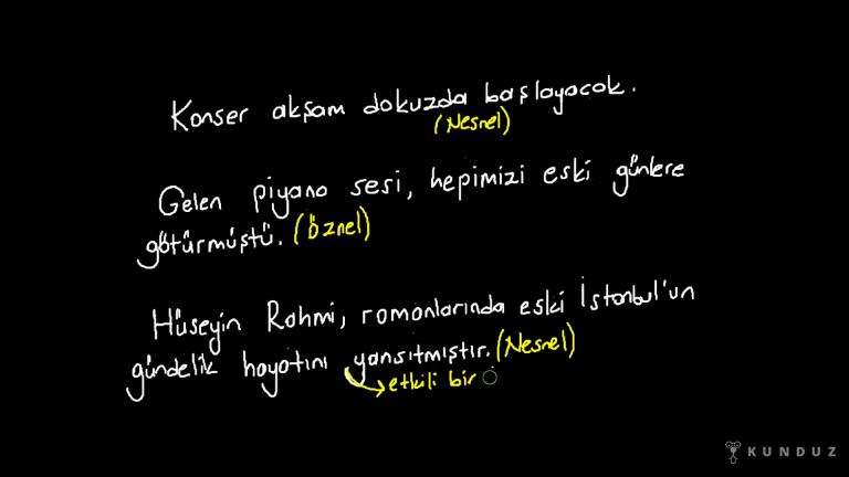 Öznel-Nesnel Anlatım