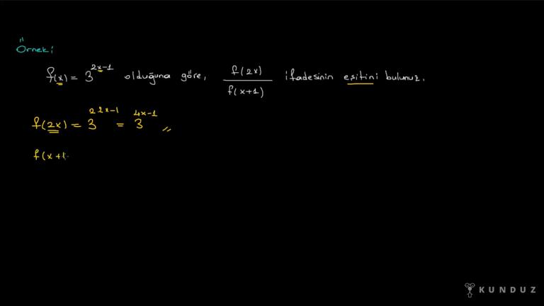 Fonksiyon Kavramı Örnek Sorular Bölüm 3