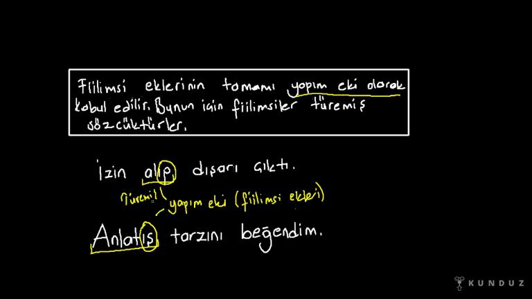 Fiilimsi - Giriş