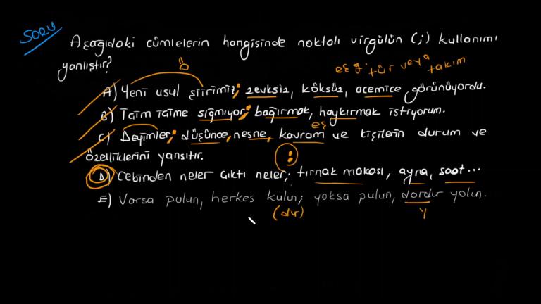 Noktalı Virgül
