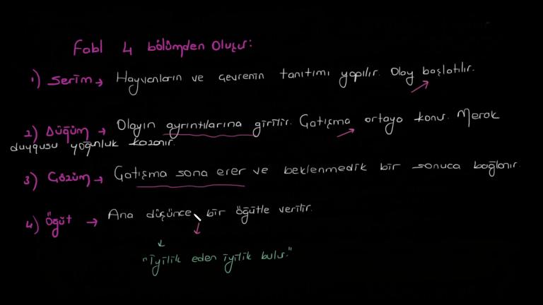 Fabl Türü ve Genel Özellikleri