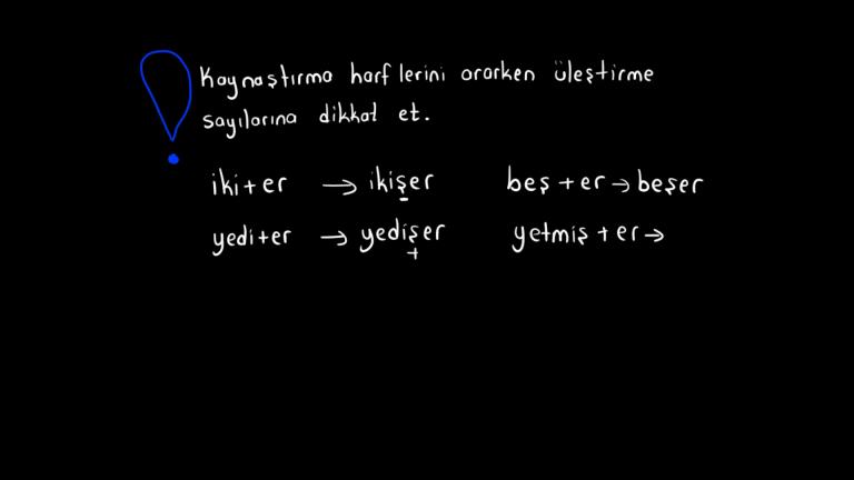 Ünsüz Türemesi ve Kaynaştırma