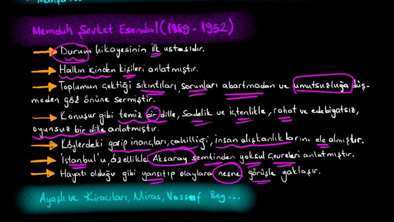 Bireyin İç Dünyasını Esas Alan Yazarlar (Peyami Safa, Memduh Şevket Esendal)